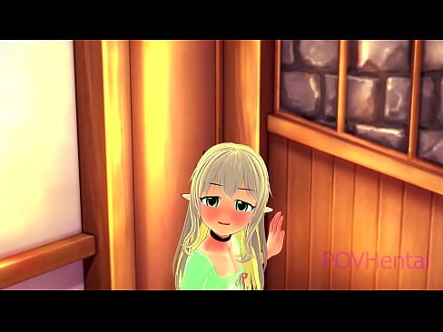 ❤️ (トラップ)エルフのメイドが顔を洗うのを手伝う ❤️❌ 美女ポルノ ❌️
